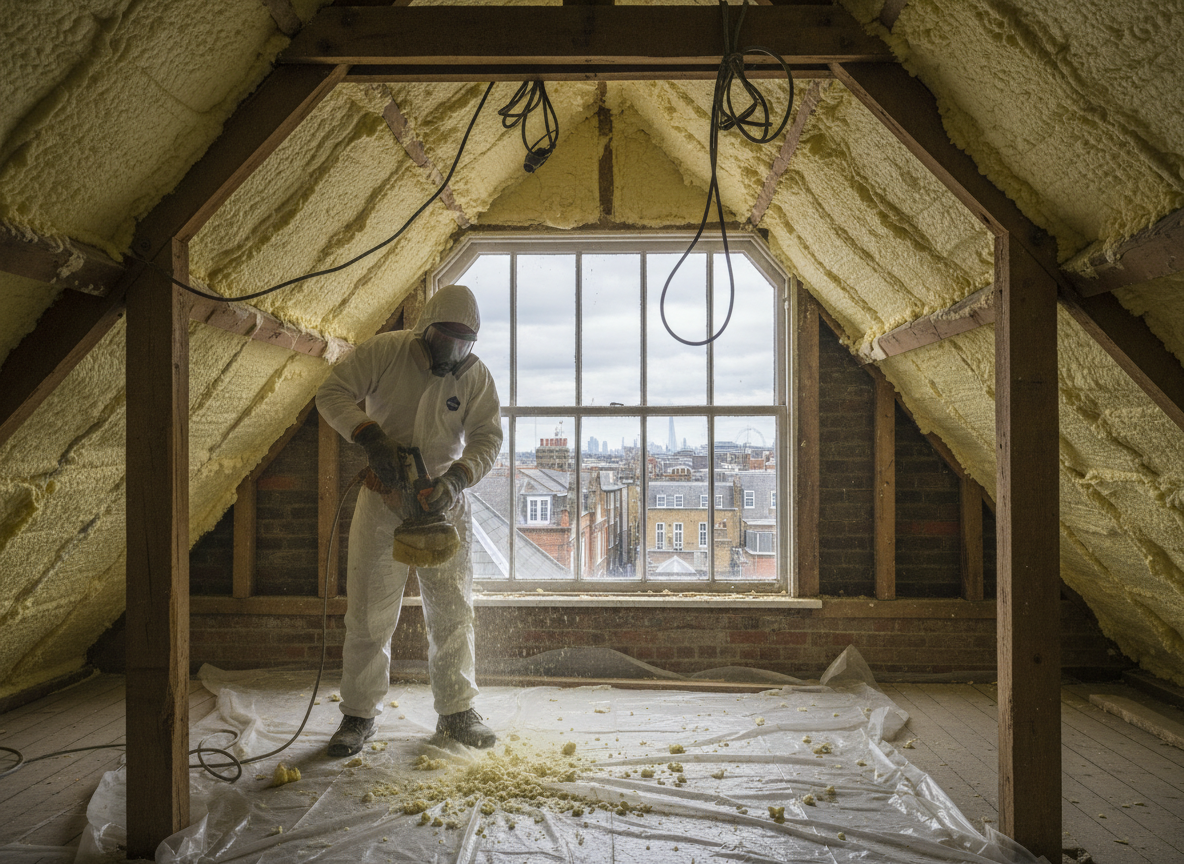 Commercial Spray Foam Removal in London, Greater London
